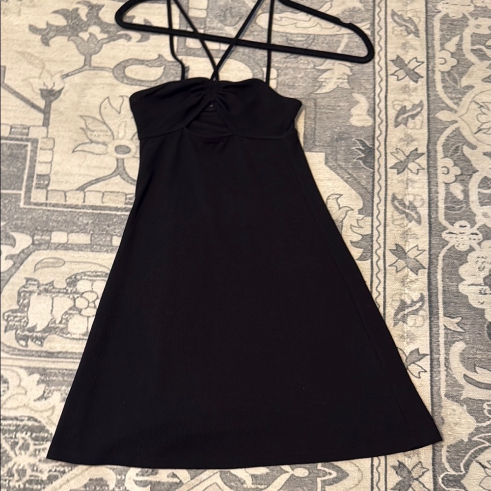 H&M Black Spaghetti Strap Sundress Cocktail
